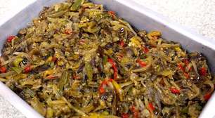 Caponata de berinjela: antepasto delicioso para servir como entrada ou acompanhamento