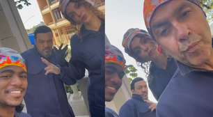 Elenco de Três Graças filma diversão nos bastidores da novela: 'Um salve da Chacrinha'