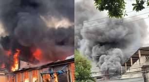 Incêndio atinge galpão comercial na Zona Leste de SP
