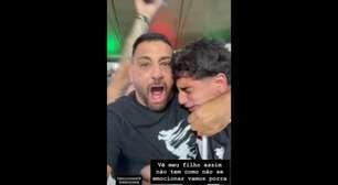 Emoção toma conta de Diego Souza após classificação do Vasco; filho chora no Maracanã