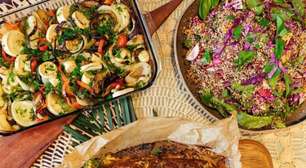 Ceia vegana: Lombo de jaca recheado com farofa