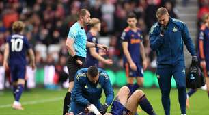 Zagueiro da Inglaterra sofre duas lesões no clássico