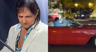 VÍDEO! Moradores mostram Roberto Carlos dirigindo Cadillac antes de acidente