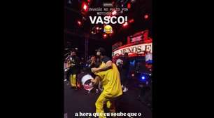 Vídeo! Dilsinho comemora classificação do Vasco com invasão em show do Menos é Mais