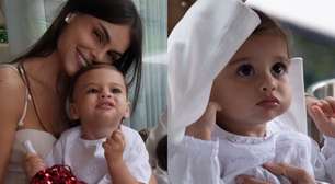 Amanda Kimberlly exibe clique de Helena, sua filha de Neymar, com vestido de grife; saiba o valor