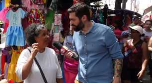 Repórter do Encontro reclama de não ganhar presente de entrevistada e leva resposta ao vivo