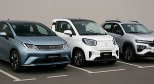 5 carros elétricos mais baratos do Brasil em 2025 a partir de R$ 100 mil