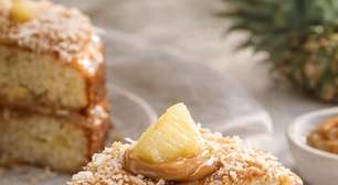 Como fazer bolo de abacaxi com doce de leite igual ao de avó