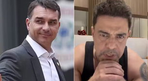 Flávio Bolsonaro detona Zezé Di Camargo após cantor dizer que SBT 'se prostituiu'