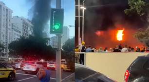 Incêndio atinge loja em Copacabana (RJ) e deixa três feridos