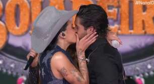 Zé Felipe leva "puxão de orelha" do pai de Ana Castela após beijo no palco