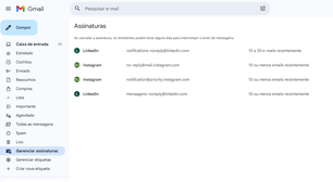 Como cancelar newsletters e e-mails promocionais em lote no Gmail
