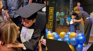 Gui, torcedor símbolo do Vasco, celebra formatura no Ensino Fundamental: 'Eu só tenho a agradecer'