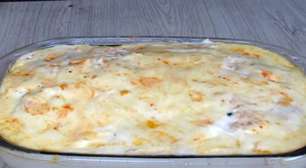 Macarrão de forno: o prato completo de frango cremoso para preparar o almoço da família de um jeito super fácil.