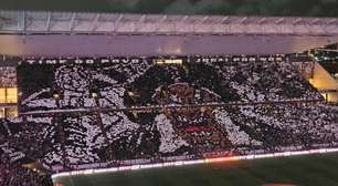 Torcida do Corinthians faz mosaico antes de final com provocações ao Vasco; veja fotos