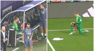 Vídeo mostra goleiro do PSG lendo 'cola' em toalha antes dos pênaltis contra Flamengo