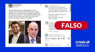 Postagem inventa contradição sobre recibo de Uber citado por Moraes em caso da trama golpista