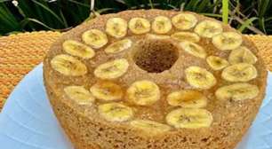 Bolo de banana sem trigo: receita sem farinha e sem açúcar para um lanche super saudável e gostoso.