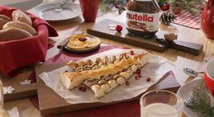 Passo a passo de Árvore de Massa Folhada com Nutella para decorar sua mesa de Natal