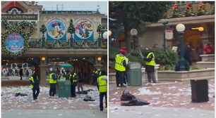 Vídeos mostram Disneyland Paris tomada por lixo em meio a greve de funcionários da limpeza