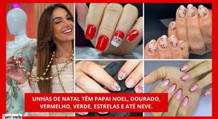 Unhas de Natal: 10 ideias de nail arts para arrasar na ceia