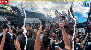 VÍDEO: Veja a festa da torcida na saída do ônibus do Corinthians rumo à decisão da CDB no Rio de Janeiro!