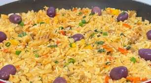 Arroz com bacalhau: o prato completo e delicioso que é ideal para o almoço do domingo de Páscoa.