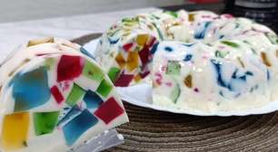 Mosaico de gelatina: a sobremesa colorida e super econômica para sua festa de fim de ano.