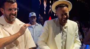 Neymar curte as férias e canta com Leo Santana em evento: 'Energia surreal'