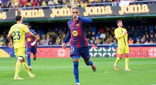 Barcelona vence Villarreal com gol de Raphinha