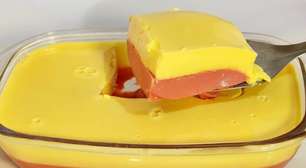 Cremosão de gelatina: impossível comer um só pedaço dessa sobremesa super fácil de fazer.