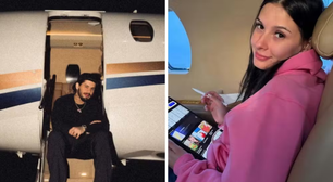 Apaixonados! Zé Felipe dá 'carona' para Ana Castela em jatinho: 'No meu colo'