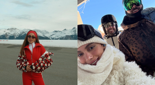 Anitta curte temporada de esqui nos Alpes Franceses com família e amigos
