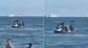 "Revolta": Casal é assaltado por bandidos em moto aquática dentro do mar; veja vídeo