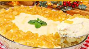 Delícia de abacaxi: a sobremesa mais fácil para o Natal com um creme divino e super simples