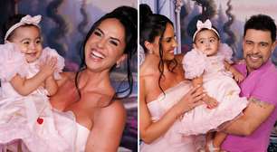 Look de Graciele Lacerda na festa da filha gera polêmica: 'Quer competir com a criança'