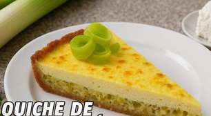 Quiche de alho poró: veja como fazer essa quiche deliciosa e super simples para o seu lanche