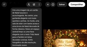 Como criar cartão de Natal, Ano Novo e datas especiais com AI