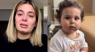 TRISTEZA! Em vídeo, Viih Tube mostra como ficou a mão do filho após queimadura