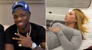 Vini Jr. se derrete ao ver foto de Virginia em jatinho particular