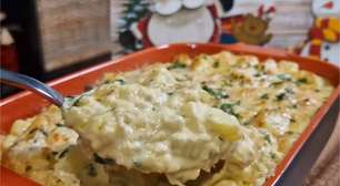 Bacalhau com natas super cremoso e muito fácil de preparar para brilhar na sua ceia de Natal