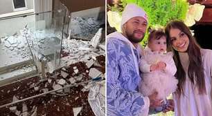 Perigo! Teto desaba na casa da filha de Neymar: 'Infiltração'