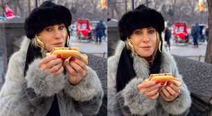 Quase congelando: Ana Maria Braga mostra férias em NY