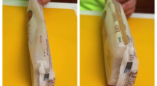 É um gesto quase absurdo, mas é a melhor maneira de abrir e guardar pacotes de espaguete na despensa