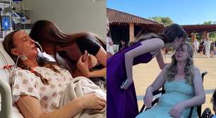 Mãe internada há 30 dias em UTI é levada para assistir formatura da filha