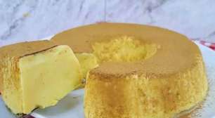 Curau de corte feito com milho de latinha super cremoso para servir como sobremesa na sua ceia de Natal