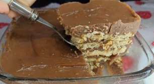 Sobremesa de pobre deliciosa e cremosa feita sem leite condensado e sem creme de leite