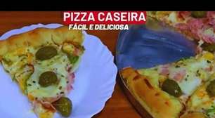 Pizza caseira com massa fácil e sabor de pizzaria para reunir os amigos no Ano Novo