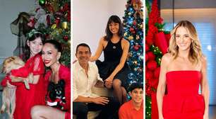 Decoração, looks e luxo: Ticiane Pinheiro, Sabrina Sato e mais famosas celebram o Natal