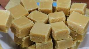 Doce de leite de corte pronto em minutos que derrete na boca para sua mesa de doces